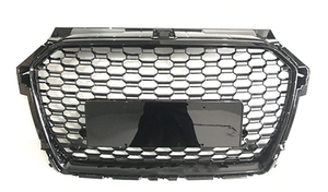 Accesorios para coche, rejilla de radiador de panal, parrilla de parachoques negra ABS para estilo A1 2018 <span class=keywords><strong>RS1</strong></span> - Product Image 2