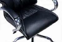 Fauteuil Egg Aviator pivotant en cuir véritable PU rétro de style bureau de direction vintage brun Airffy, inspiré d'Arne Jacobsen, pour atelier