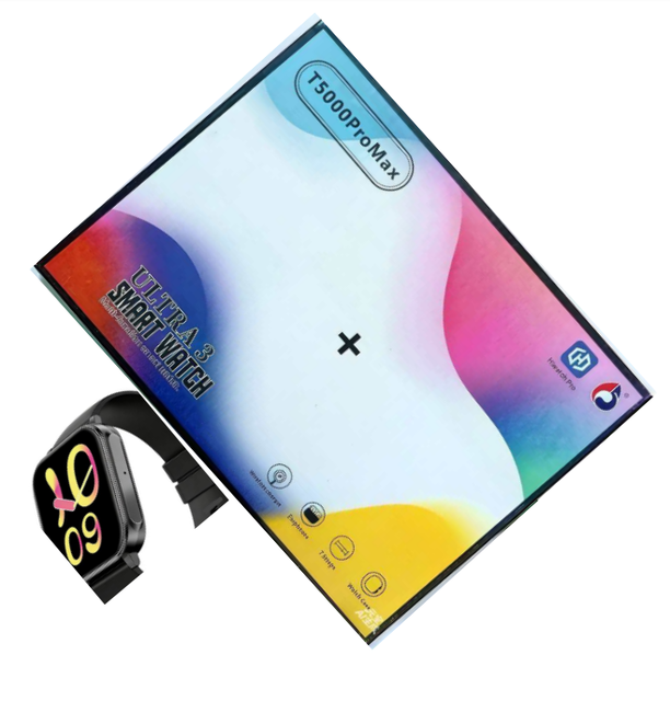 Reloj Hiwatch Smart Watch T5000 Pro Max Smartwatch Montres Intelligentes Connected Watch 7 En 1 With Headphones and Case