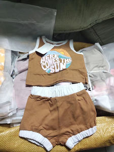 Çocuk giyim envanter, tanınmış stok marka çocuk giyim promosyon envanter, çocuk giyim kısa kollu - Product Image 5