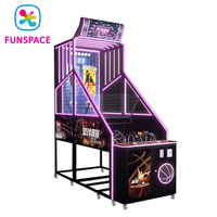 Machine de basket-ball d'arcade à monnayeur avec tableau de scores pour tir de ballons sportifs, équipement de parc d'attractions