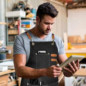 Delantal de cintura con bolsillos, delantal tipo vestido, delantal de plástico - Product Image 5