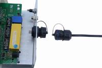 Connecteur RJ45 étanche IP67 GIET Rg45 Rj45 avec deux caches anti-poussière, prise pour montage sur panneau, câble réseau