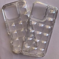 Coque de téléphone antichoc 3D Pokopoko transparente et colorée avec bulles pour iPhone 17 16 15 Pro Max Samsung S26 S25