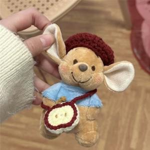Llavero Creativo de Peluche de <span class=keywords><strong>Canguro</strong></span> Pequeño Kawaii, Juguetes de Peluche de Animales al por Mayor para Parejas, Adorno Colgante - Product Image 3