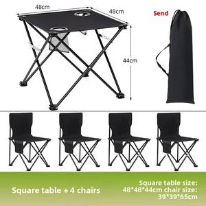 โต๊ะไม้ไผ่พับได้ น้ำหนักเบา พกพาสะดวก พร้อมผ้าคลุม สำหรับตั้งแคมป์ ปิ้งย่าง ปิกนิก และตกปลา ใช้งานกลางแจ้ง - Product Image 3