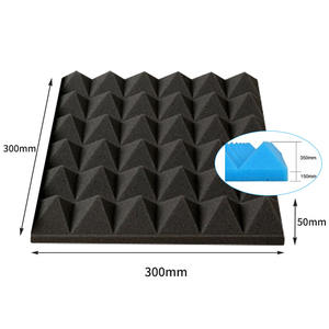 Panneau mural 3D pyramide en <span class=keywords><strong>polyuréthane</strong></span> panneaux acoustiques écologiques 60% réduction du bruit insonorisation carreaux muraux pour chambre bureau - Product Image 5