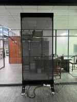 Affichage publicitaire holographique transparent pour centre commercial 1x2m, signalétique numérique sur pied, 80% de transparence, effet visuel 3D
