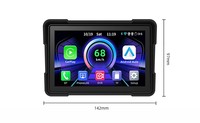 Nouvel écran tactile étanche de 5 pouces pour moto avec CarPlay intégré, navigation GPS et CarPlay sans fil pour 5.0