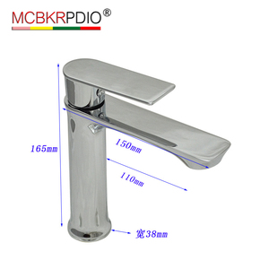 Brass Dài Miệng Phòng Tắm Lưu Vực Lưu Vực Đơn Làm Mát Vòi Nước 25 Gốm Van Lõi Kéo Dài Brass Chân OEM - Product Image 2