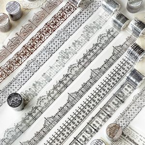 1 Rollo de Cinta Decorativa con Diseño de Hierro Forjado Vintage para Manualidades y Decoración de Diarios - Product Image 1