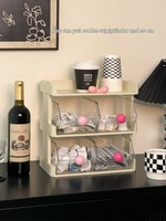 Boîte de rangement pour capsules de thé et de café multicouche en PET, organisateur de bureau en PET pour le bureau, la salle de thé, le comptoir de bar, le salon