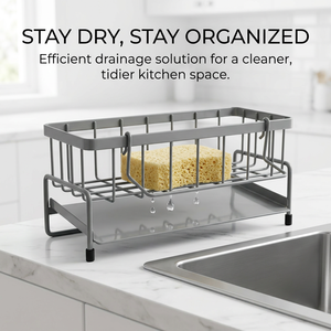 <span class=keywords><strong>Organisateur</strong></span> <span class=keywords><strong>mural</strong></span> étanche en métal pour <span class=keywords><strong>évier</strong></span> de cuisine avec support de rangement pour une organisation pratique - Product Image 3
