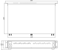 Procesador de Video Hardrock 4K60 3D con Matriz de Conmutación sin Interrupciones 8x8, Enrutamiento, Gestión EDID, Control de Red IP, Pro AV, Metal Negro