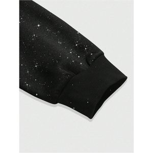Sudadera con Capucha Brillante para Hombre FOXA, Sudadera de Manga Larga con Estampado Brillante, Ropa Casual de Calle - Product Image 4