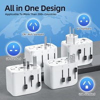Worldplug PD 42W Fast Charge Europe Plug Sockets Adaptor Type C/G/A/I Outlet World Travel Power Adapter