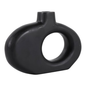 Vaso decorativo in legno intagliato, vaso minimalista per fiori, per soggiorno, camera da letto, centrotavola. - Product Image 3