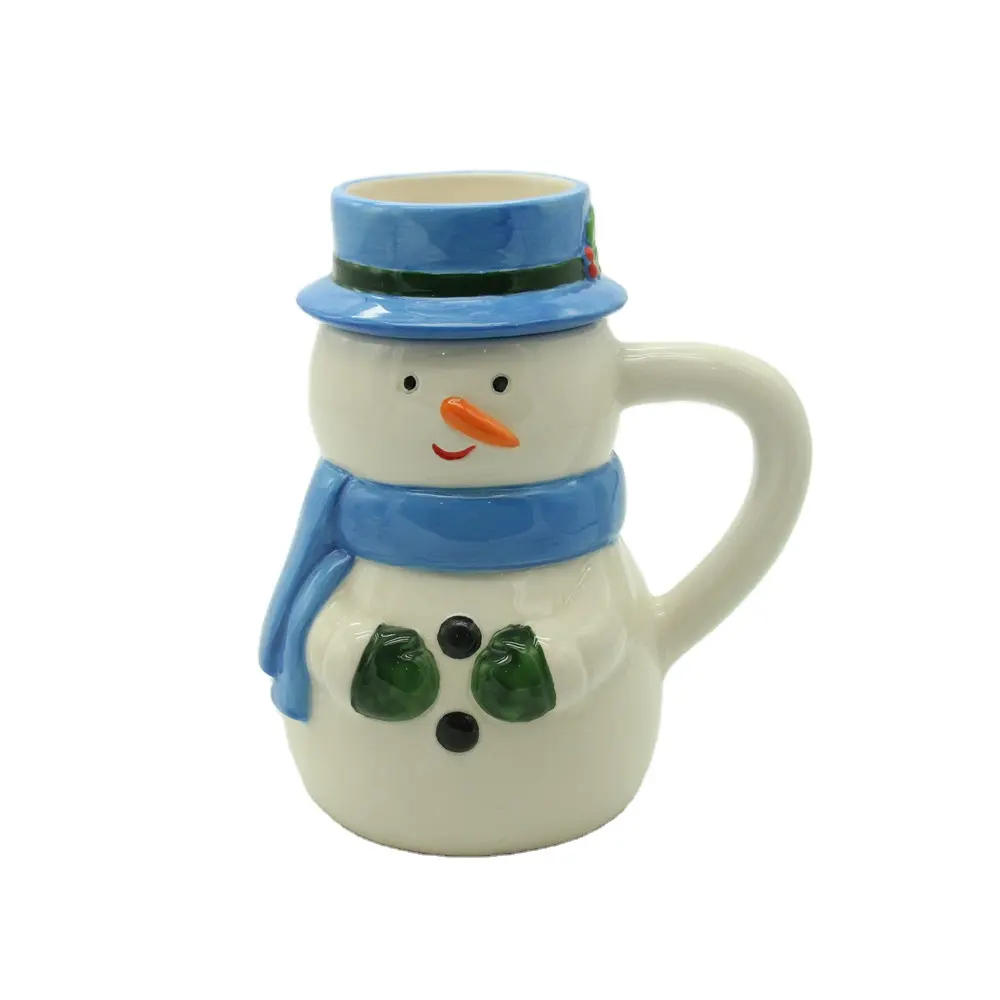 Tasse de café en céramique, pour bonhomme de neige, tasse à boisson, en porcelaine, pour enfants, cadeaux de vacances, nouvelle collection,