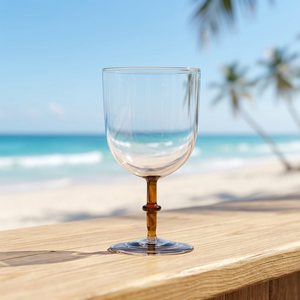 Verres à cocktail en borosilicate faits à la main de 300 ml, avec pied coloré, sans plomb, coupe Martini, verre de bar réutilisable, en gros - Product Image 1