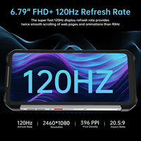 Smartphone robuste 5G Unihertz Tank 3 8849, écran 6,79 pouces 120 Hz, Android 14, caméra projecteur 200 MP, vision nocturne, batterie 23800 mAh