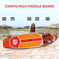 Planche de paddle gonflable de haute qualité OEM avec pagaie, ailerons, leash, pompe et sac – Idéale pour le yoga, le tourisme, adultes et enfants