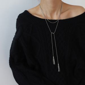 Collier vintage à pampilles en acier inoxydable pour femme, imperméable, anti-ternissement, hypoallergénique, design unique - Product Image 3