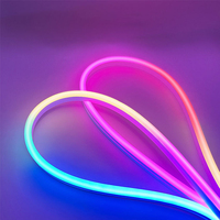 Tira de Luz LED RGB Inteligente con WiFi, IP67, Sincronización con Música, Silicona, Decoración para Dormitorio o Sala de Juegos, Control por Voz con Alexa