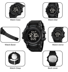 นาฬิกาอิเล็กทรอนิคส์สำหรับผู้ชาย, นาฬิกาข้อมือดิจิตอลระบบสั่นกันน้ำสำหรับเล่นกีฬานาฬิกาข้อมือ2313 SKMEI - Product Image 2