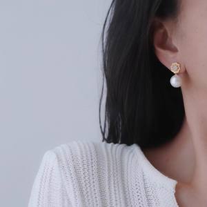 Accessoires en argent S925 pour la création de bijoux, boucles d'oreilles en argent tendance avec perles rondes de 8 à 13 mm, plateau vide pour boucles d'oreilles 22323 - Product Image 2