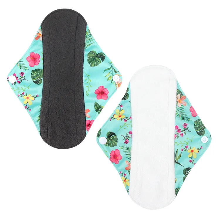 Waschbare sanitäre Windel Menstruationspolster wiederverwendbare Kleidung für Damen 1 - 3 Schichten Baumwolle Menstruationshöschen PUL wasserdichter Stoff