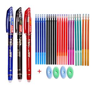 可擦中性笔学生水笔0.38毫米宽度塑料促销可擦针笔 - Product Image 1