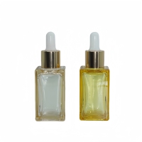 Bouteille d'huile essentielle de soufflage en plastique de luxe à paroi épaisse à fond épais de 30ml