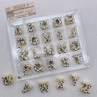 Perles en acrylique imprimé léopard, 20 mm, à grand trou, pour la fabrication de bijoux DIY, style tendance, breloques pour bracelets, colliers et cordons de téléphone