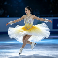 Robes de patinage artistique et de danse sur glace personnalisées de haute qualité en spandex/nylon pour filles et enfants