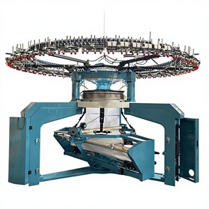 ราคาเครื่องถักวงกลมแบบใหม่ สำหรับเข็มถักแบบ Double Weft Computerized Jacquard ขนาดเส้นผ่านศูนย์กลางใหญ่ ความกว้างเปิดกว้าง - Product Image 1
