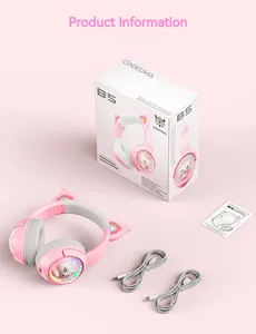 <span class=keywords><strong>Onikuma</strong></span> หูฟัง B5บลูทูธไร้สายสำหรับเล่นเกม, หูฟังแบบครอบหูตัดเสียงรบกวนสำหรับ5.3หูฟังสำหรับเล่นเกม RGB หูฟังสำหรับเล่นเกม - Product Image 6