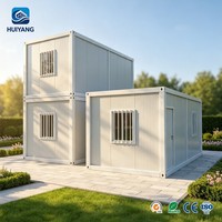 Maisons conteneurs modernes, simples et à montage rapide, pièces préfabriquées résistantes au vent, adaptées aux projets temporaires en extérieur