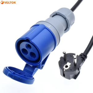 SCHUKO ปลั๊ก Iec309 316c6สายไฟ16แอมป์ Ip44 H05vv-f สาย1.5มม. 316p6เข้าเพื่อเสียบเป็นซ็อกเก็ต<span class=keywords><strong>เต้าเสียบ</strong></span> Cee7/3ยูโร - Product Image 1