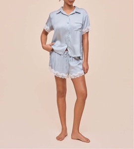 Camicia <span class=keywords><strong>da</strong></span> <span class=keywords><strong>notte</strong></span> <span class=keywords><strong>da</strong></span> <span class=keywords><strong>donna</strong></span> lunga e morbida in seta di raso personalizzata per le stagioni estive e autunnali - Product Image 4