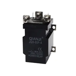 QIANJI shell dc 24v 80a customized overload relay relay temperature control relay