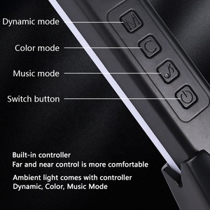 Nueva Barra <span class=keywords><strong>de</strong></span> Luz RGB 3D con Ritmo Musical, Lámpara Ambiental LED <span class=keywords><strong>de</strong></span> Colores para Decoración <span class=keywords><strong>de</strong></span> Habitaciones <span class=keywords><strong>de</strong></span> Juegos y Automóviles - Product Image 4