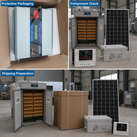 Incubateur solaire automatique pour œufs de poule, grande capacité, 1232 œufs