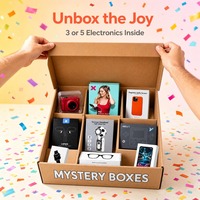 Nouvelle Boîte Mystère Électronique 3C Avancée 2026 – Coffret Cadeau de Noël Surprise 5 Pièces de Haute Qualité – Montre Connectée Nouveauté pour Famille et Enfants