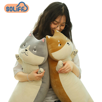 Oreiller personnalisé grand chien en peluche, oreiller mignon en peluche husky