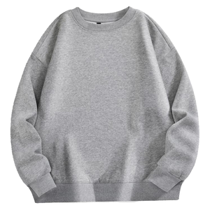 Logo brodé personnalisé OEM 450 GSM coton <span class=keywords><strong>polaire</strong></span> <span class=keywords><strong>sweat</strong></span>-shirt lourd pull-over col rond impression enfants <span class=keywords><strong>sweat</strong></span>-shirt pour hommes - Product Image 5