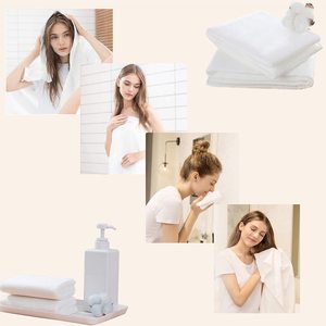 Toalla Corporal Desechable <span class=keywords><strong>para</strong></span> Salón de Belleza, Toalla <span class=keywords><strong>para</strong></span> el Cabello Desechable No Tejida, Toalla de Baño Desechable <span class=keywords><strong>para</strong></span> Hotel - Product Image 5