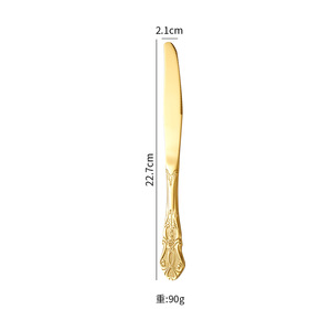 Stainless Steel Gold <strong>Hollow</strong> <strong>Handle</strong> Cutlery <strong>Set</strong> Palace Series Fork Spoon Knife Luxury Wedding Cutlery <strong>Set</strong> - Product Image 6