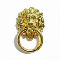 Poignée de porte vintage en forme de tête de lion, bouton décoratif en alliage de zinc pour mobilier, rembourrage de chaise, porte en bois