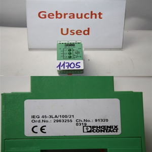Contacto PLC <span class=keywords><strong>IEG</strong></span> 45-3LA/100/21 2963255 para Producto en Garantía - Product Image 1