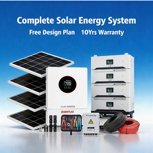 Nouvel ensemble complet de système solaire hors réseau 3 kW/5 kW/10 kW avec onduleur à onde sinusoïdale pure au lithium-ion et garantie de 10 ans pour usage domestique - Product Image 3